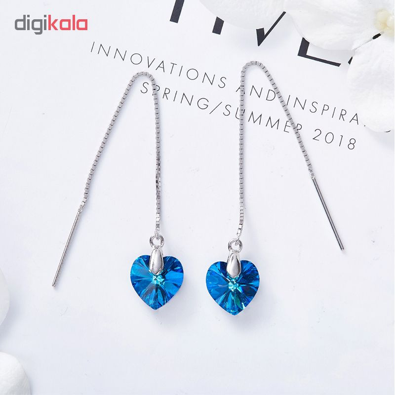 گوشواره نقره زنانه شهر جواهر مدل SJ-C-EP001