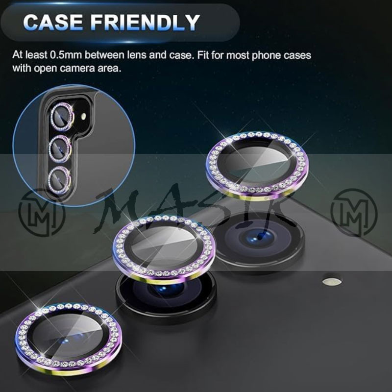 محافظ لنز دوربین مسیر مدل Diamond Ring Lens مناسب برای گوشی موبایل سامسونگ Galaxy S23 FE