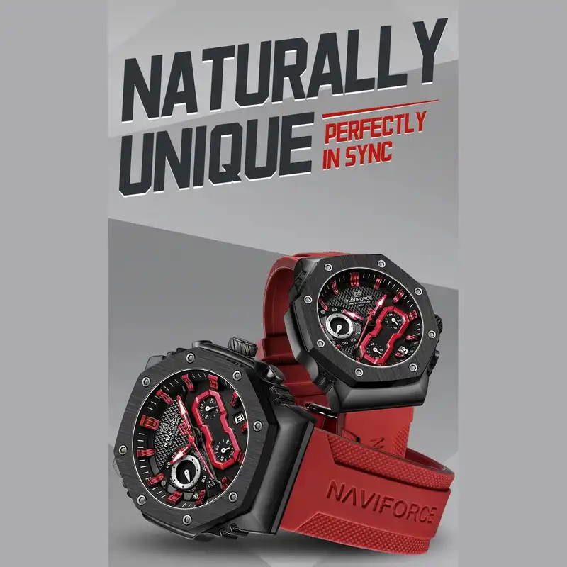 ست ساعت مچی عقربه ای زنانه و مردانه نیوی فورس مدل NF8035BRR