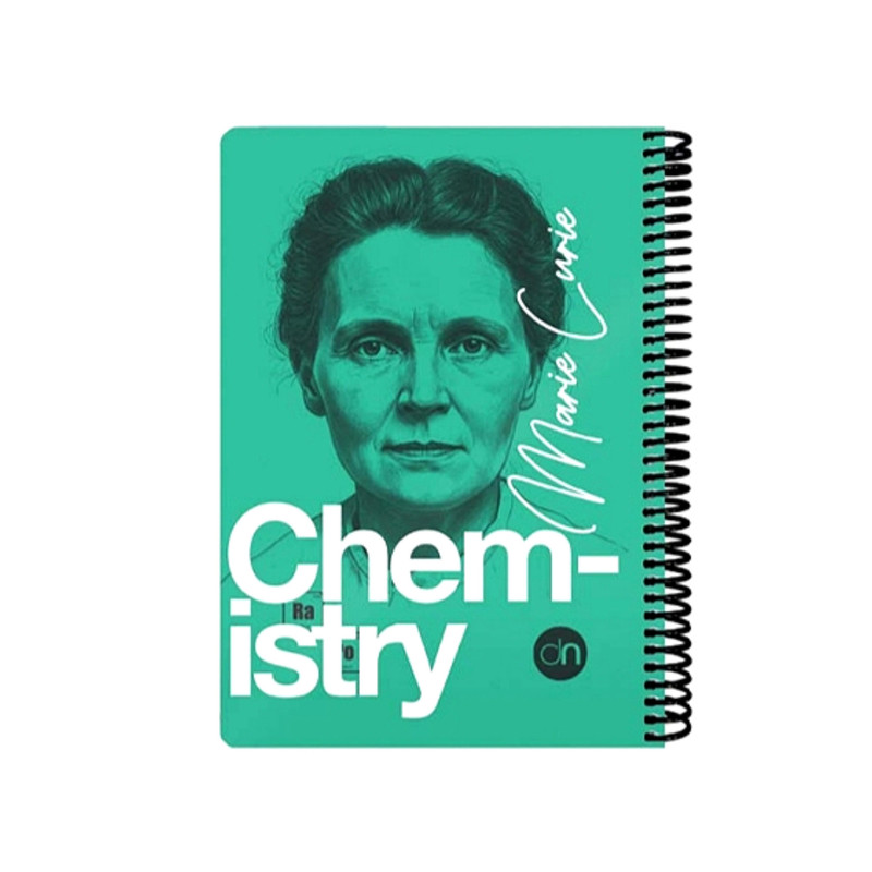 دفتر مشق 100 برگ دات نوت مدل شیمی طرح ماری کوری