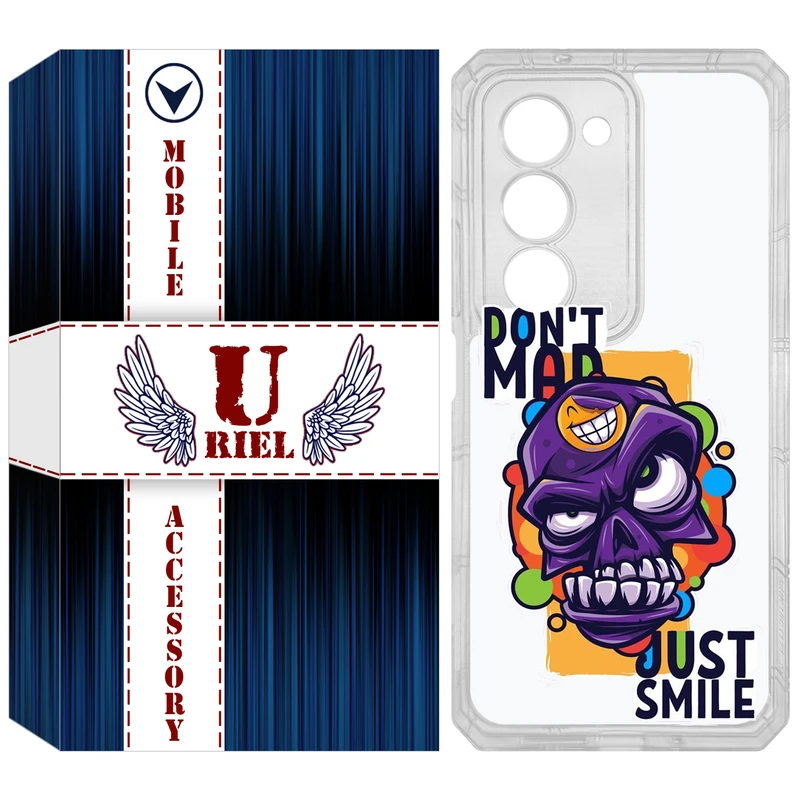 کاور یوریل مدل Clear کد 33 طرح Smile مناسب برای گوشی موبایل شیائومی Redmi 15 4G