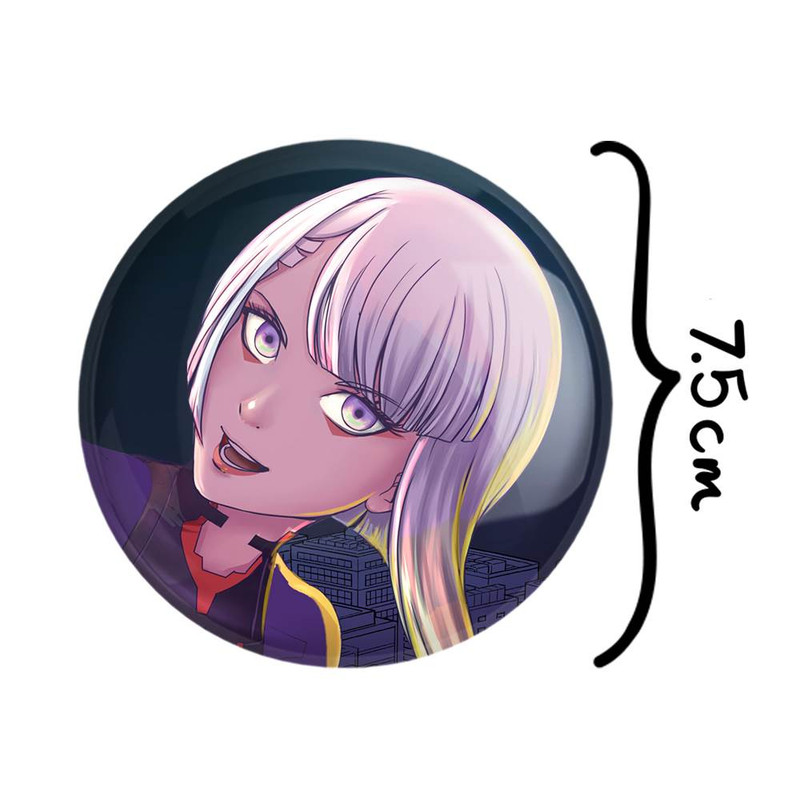 آینه جیبی خندالو مدل ربکا انیمه سایبر بانک Cyberpunk  کد 22463