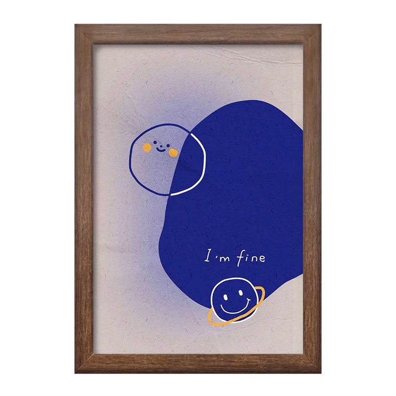 تابلو خندالو طرح I'm Fine کد F1730