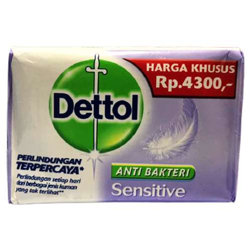 صابون ضد باکتری دتول مدل sensitive وزن 100 گرم