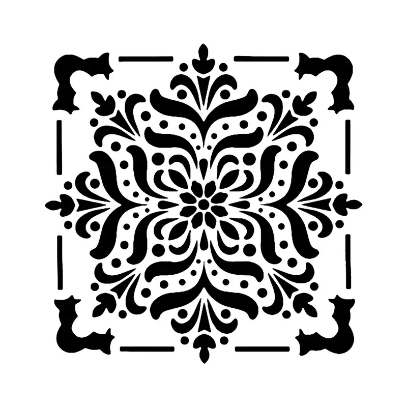 شابلون باتیس آرت طرح تذهیب کد 50-661