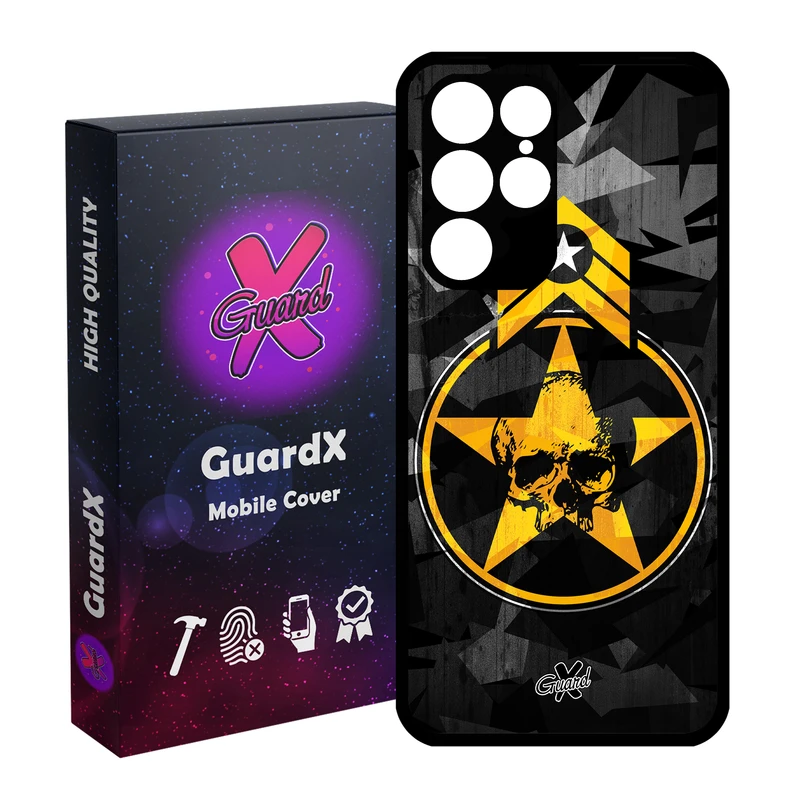 کاور گارد ایکس طرح Soldier مدل Glass10169 مناسب برای گوشی موبایل سامسونگ Galaxy S22 Ultra