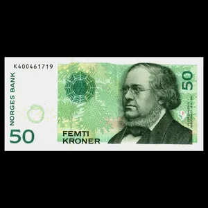 اسکناس تزئینی مدل کشور نروژ 50 کرونا UNC
