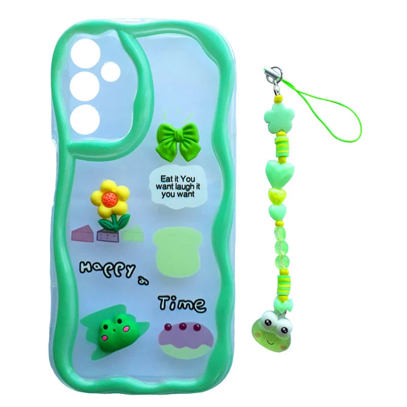 کاور طرح Happy مدل برکه کد A11603 مناسب برای گوشی موبایل سامسونگ Galaxy A04 / A04E به همراه بند آویز