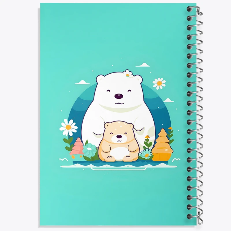 دفتر نقاشی 50 برگ خندالو طرح خرس بامزه کد N2747