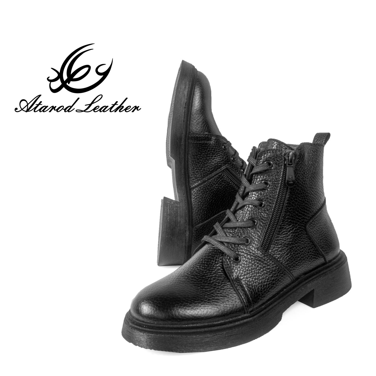 نیم بوت زنانه چرم عطارد مدل چرم طبیعی کد SH264 -  - 9