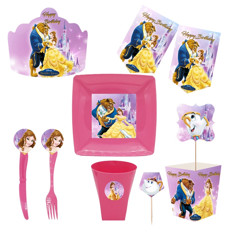 مجموعه 72 عددی تم تولد طرح دیو و دلبر