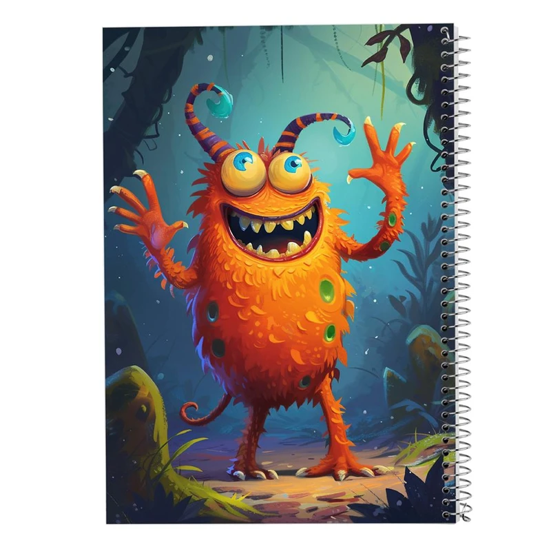 دفتر شطرنجی 50 برگ مدوپد طرح هیولای فانتزی کد DF16744