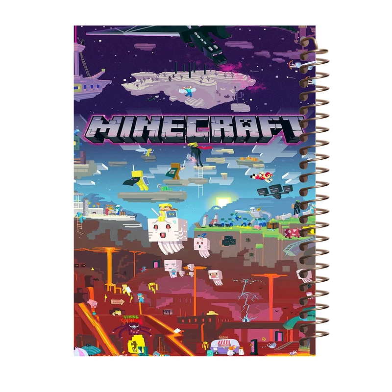 دفتر نقاشی 60 برگ طرح ماینکرافت کد A503