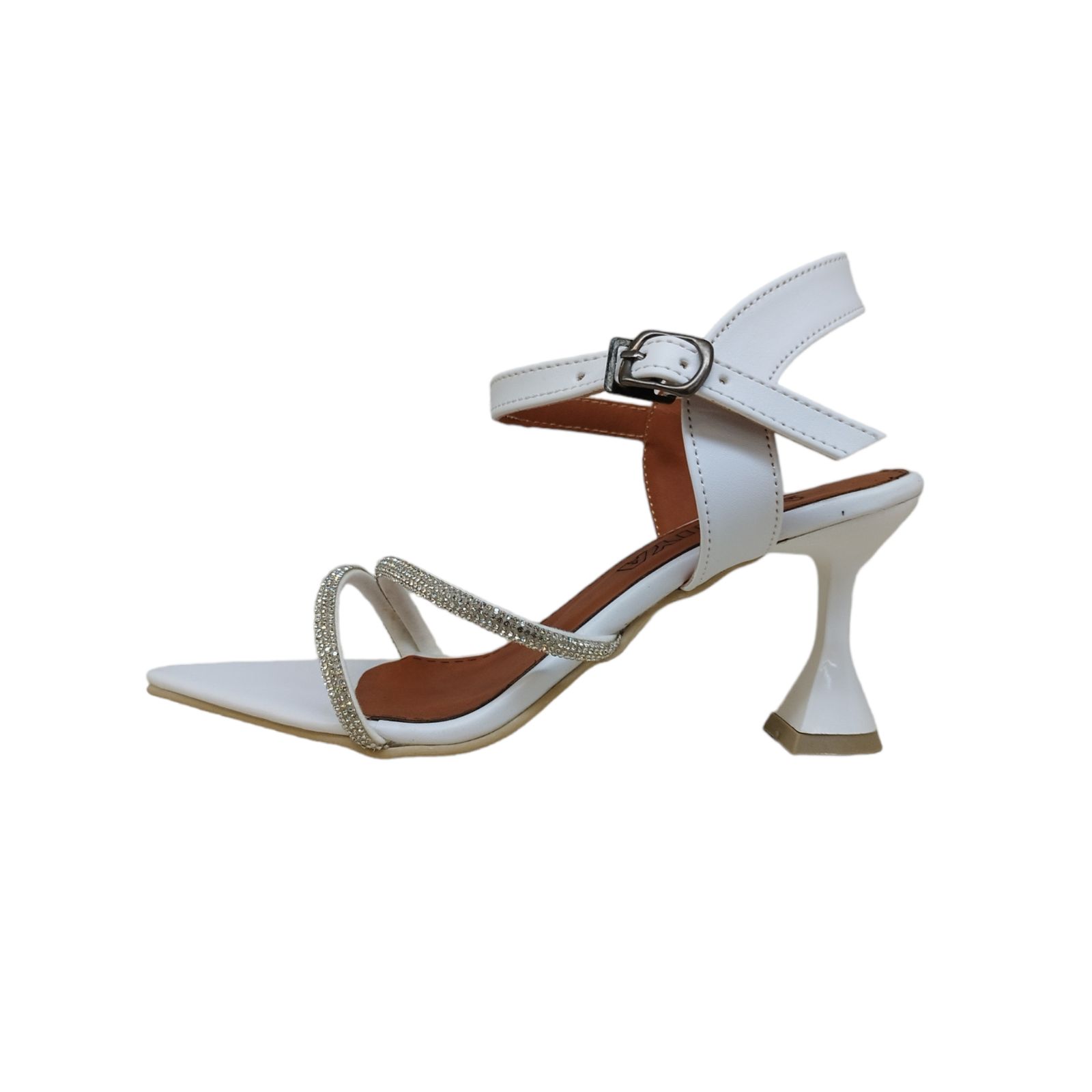 صندل زنانه مدل فرشـــــــــته بیاله نگینی رنگ سبز -  - 16