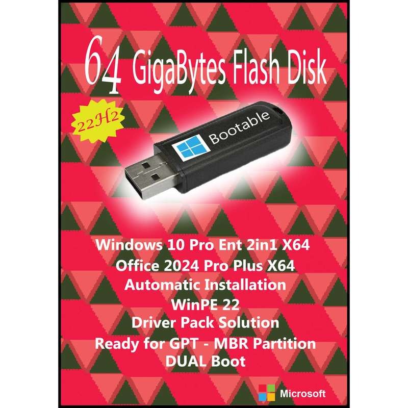 سیستم عامل Windows 10 22H2 Pro Ent 2in1 X64 - Driver Pack Offline - Office 2024 نشر مایکروسافت سیستم عامل Windows 10 22H2 Pro Ent 2in1 X64 - Driver Pack Offline - Office 2024 نشر مایکروسافت