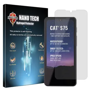 Nano tech Tough model transparent screen protector suitable for Cat S75 mobile phone