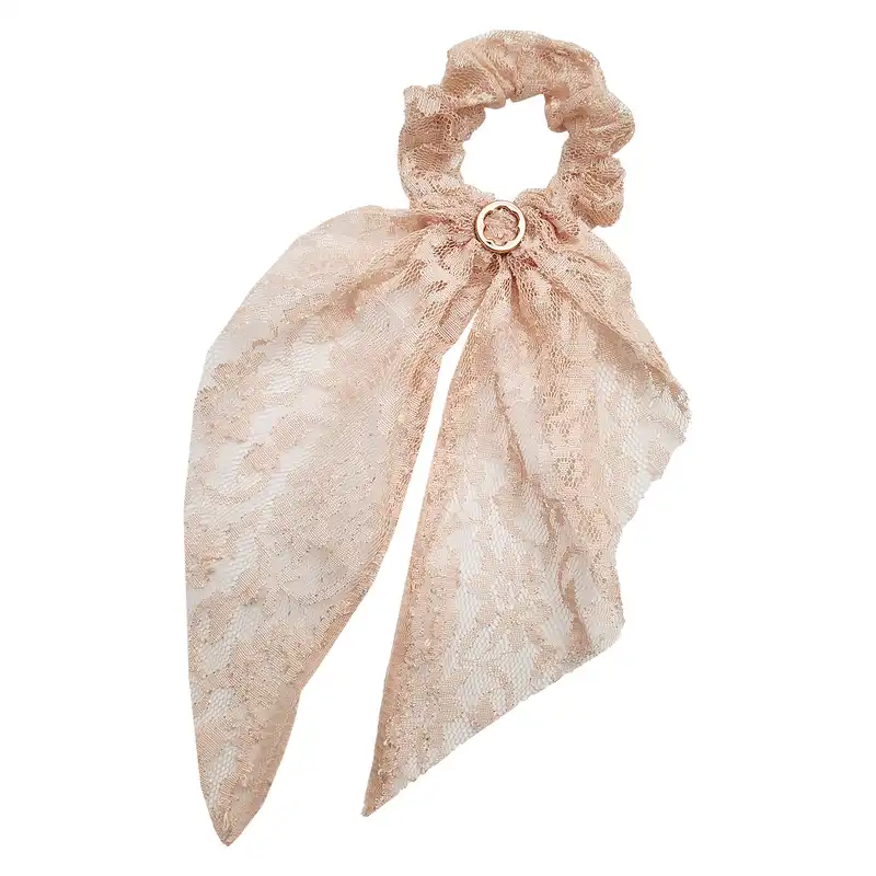 کش مو زنانه مدل گل بهاری طرح دنباله دار کد KSH750-1