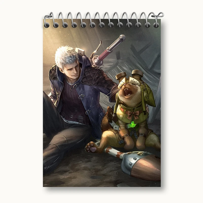 دفتر یادداشت 50 برگ خندالو مدل بازی شکارچی هیولا (Monster Hunter) کد 33255