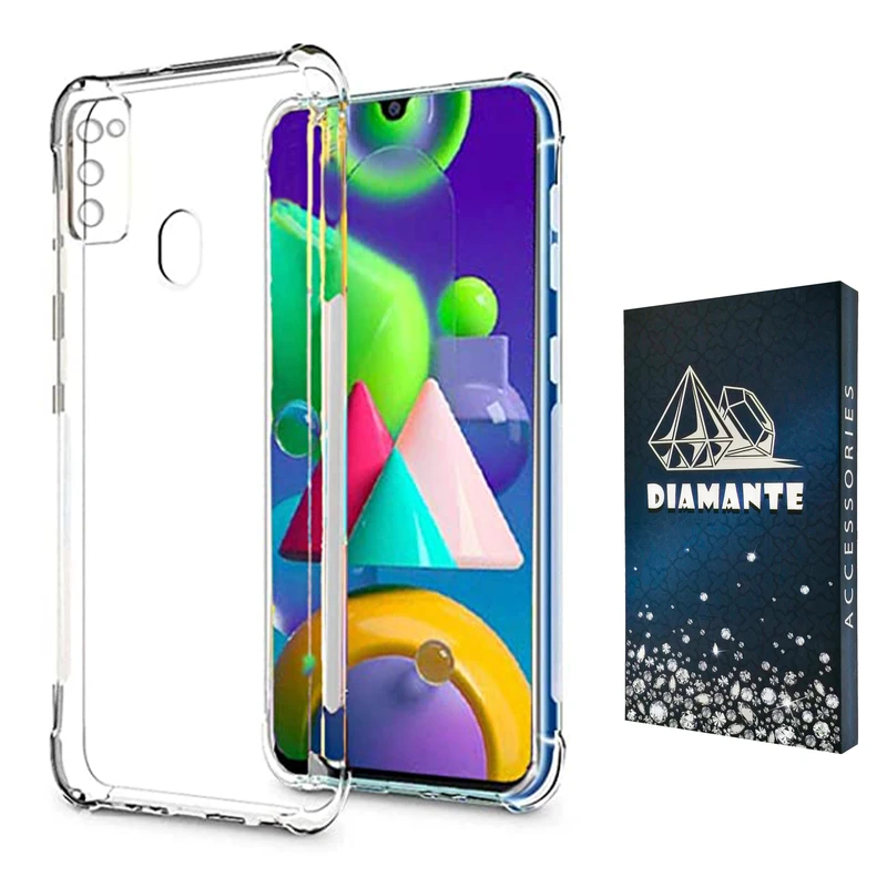 کاور دیامانته مدل shiny navy مناسب برای گوشی موبایل سامسونگ Galaxy M21