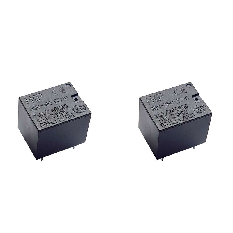 رله 12 ولت 10 آمپر اچ کا پی مدل JQC-3FP بسته 2 عددی