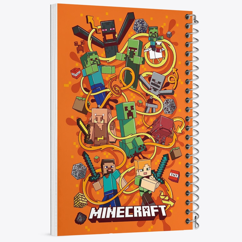 دفتر نقاشی 50 برگ خندالو طرح ماینکرافت (Minecraft) کد F1083