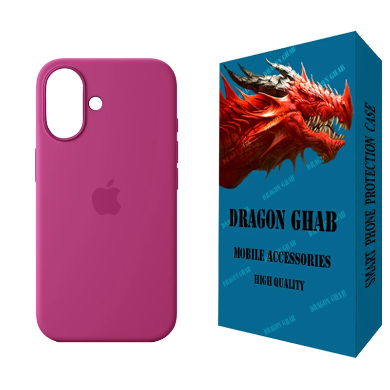کاور دراگون قاب مدل سیلیکونی طرح SLB مناسب برای گوشی موبایل اپل iPhone 16