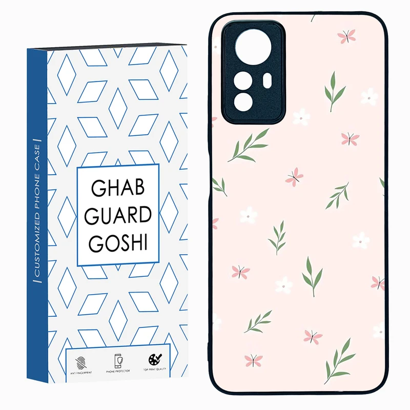 کاور قاب گارد گوشی طرح گل صورتی کد TPU-056 مناسب برای گوشی موبایل شیائومی Redmi Note 12s