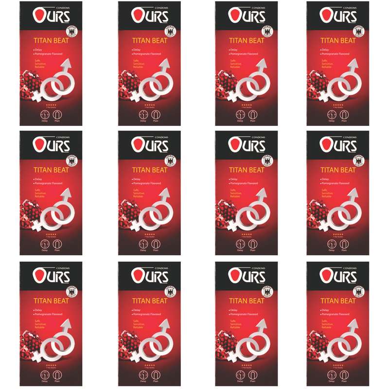 کاندوم اورز مدل تیتان بیت مجموعه 12 عددی