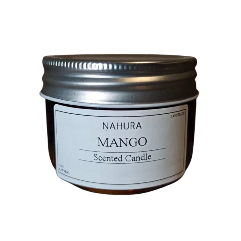 شمع لیوانی معطر مدل B010 با رایحه انبه زمان اتمام 15 ساعت