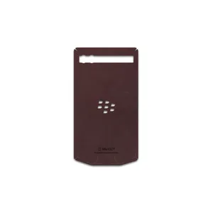 MAHOOT Matte-Dark-Brown-Leather Cover Sticker for BlackBerry Porsche Design P9983