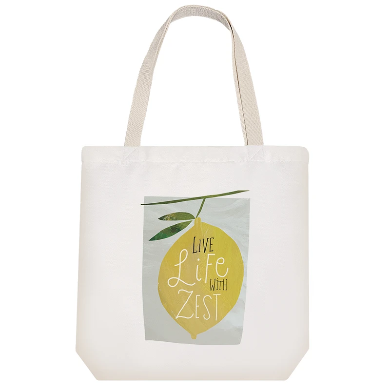 ساک خرید خندالو طرح Live Life With Zest کد H1207