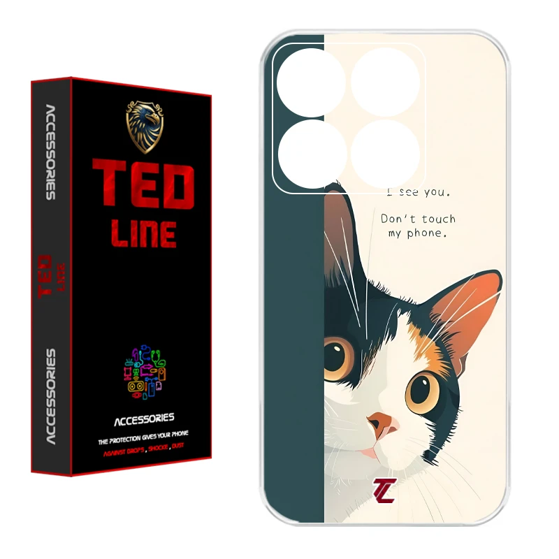 کاور تدلاین طرح گربه کد 1222 مناسب برای گوشی موبایل شیائومی Mi 14T / 14T Pro