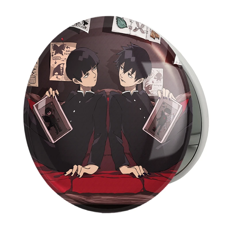 آینه جیبی خندالو طرح شییکو انیمه موب سایکو Mob Psycho 100 مدل تاشو کد 24482 