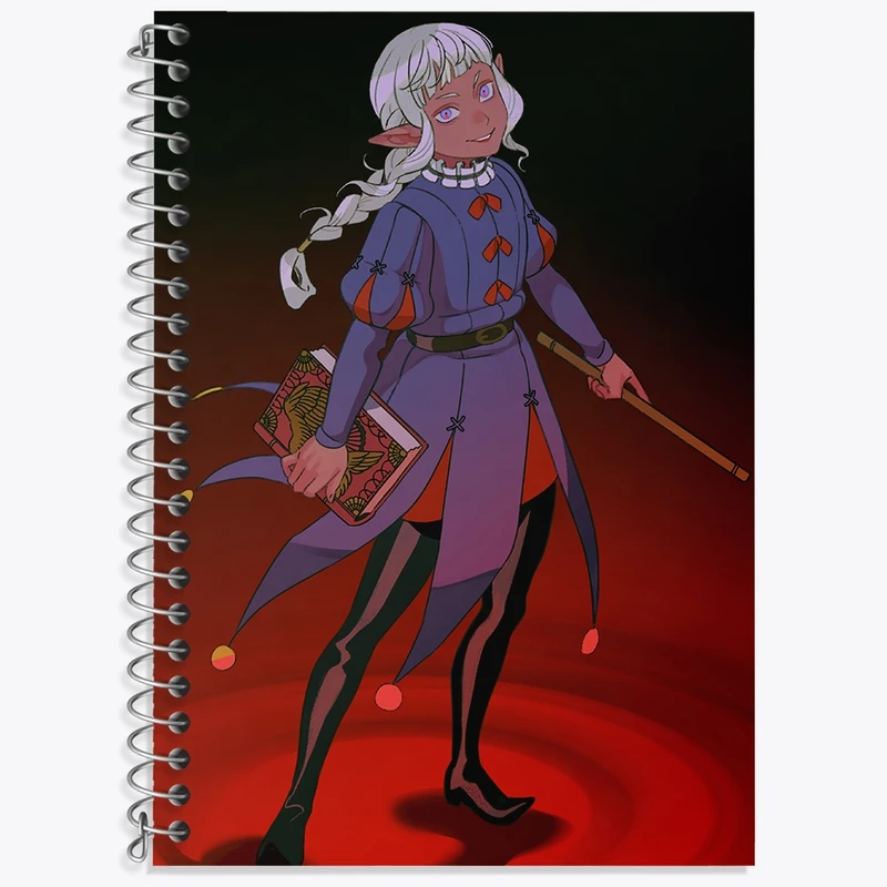 دفتر زبان 50 برگ خندالو مدل سه خط طرح ثیستل انیمه خوشمزه در سیاه چال کد 35924