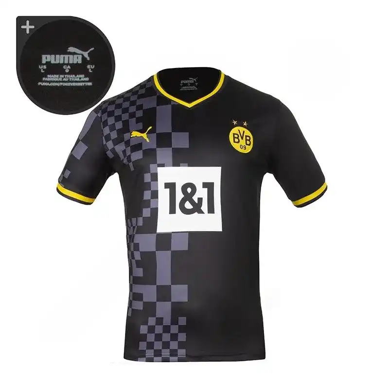 ست تی شرت و شلوارک ورزشی مردانه مدل فوتبال دوم دورتموند NK-6438