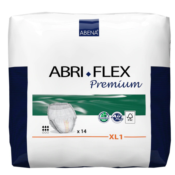 پوشک شورتی بزرگسال ابری فلکس مدل XL1 بسته 14 عددی