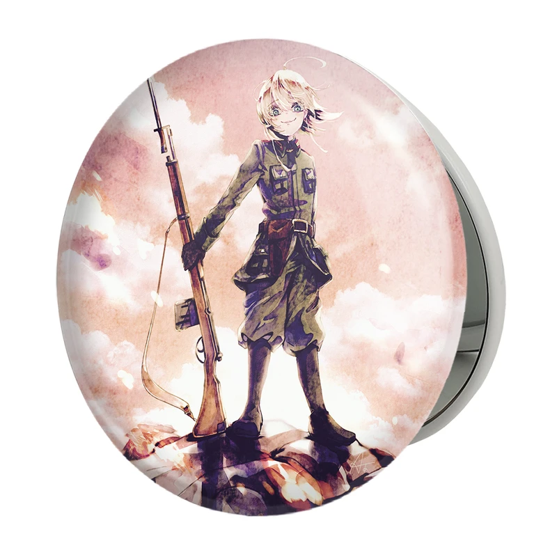 آینه جیبی خندالو طرح تانیا انیمه یوجو سنکی مدل تاشو کد 34690