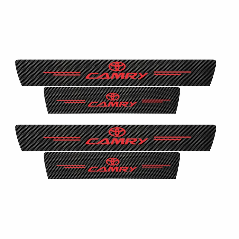 برچسب پارکابی خودرو سولگی مدل کربن کد J035 مناسب برای تویوتا کمری بسته 4 عددی