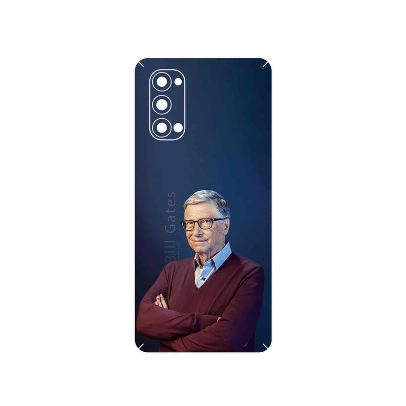 برچسب پوششی ماهوت مدل Bill_Gates مناسب برای گوشی موبایل اپو Reno4 Pro 5G