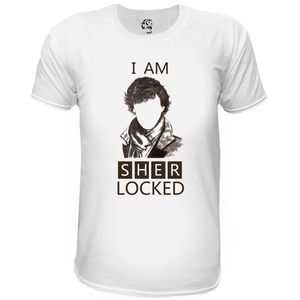 نقد و بررسی تی شرت آستین کوتاه مردانه اسد طرح Sherlock کد 59 توسط خریداران