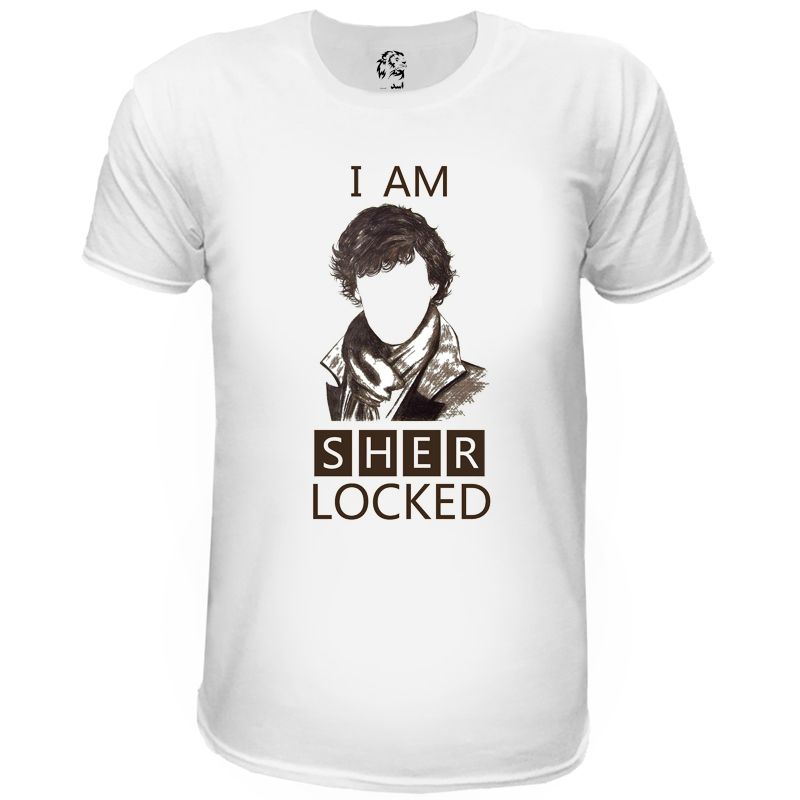 تی شرت آستین کوتاه مردانه اسد طرح Sherlock کد 59 -  - 1