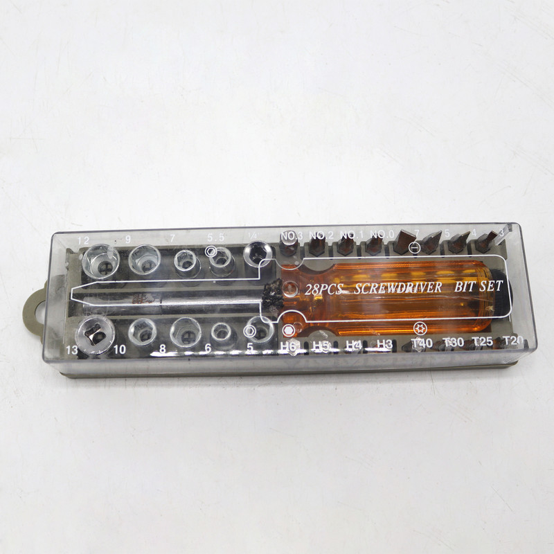 سری بکس و سری پیچ گوشتی مدل گوریلا کد YP-1/4INCH مجموعه 28 عددی