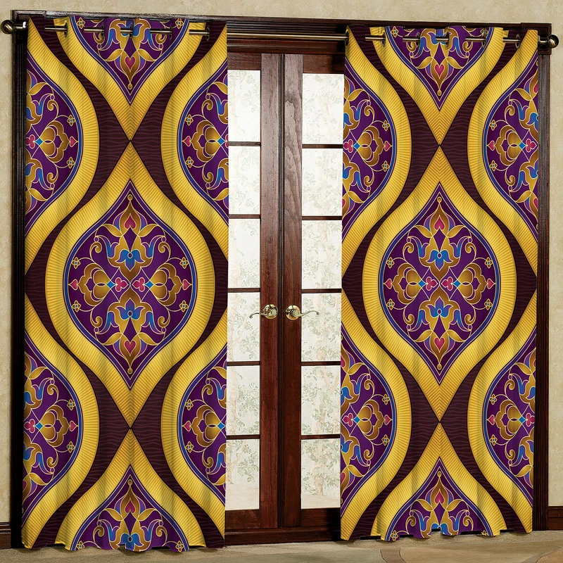 پرده مدل مخمل پانچی کد 1256T2 سایز 200x140 سانتی متر