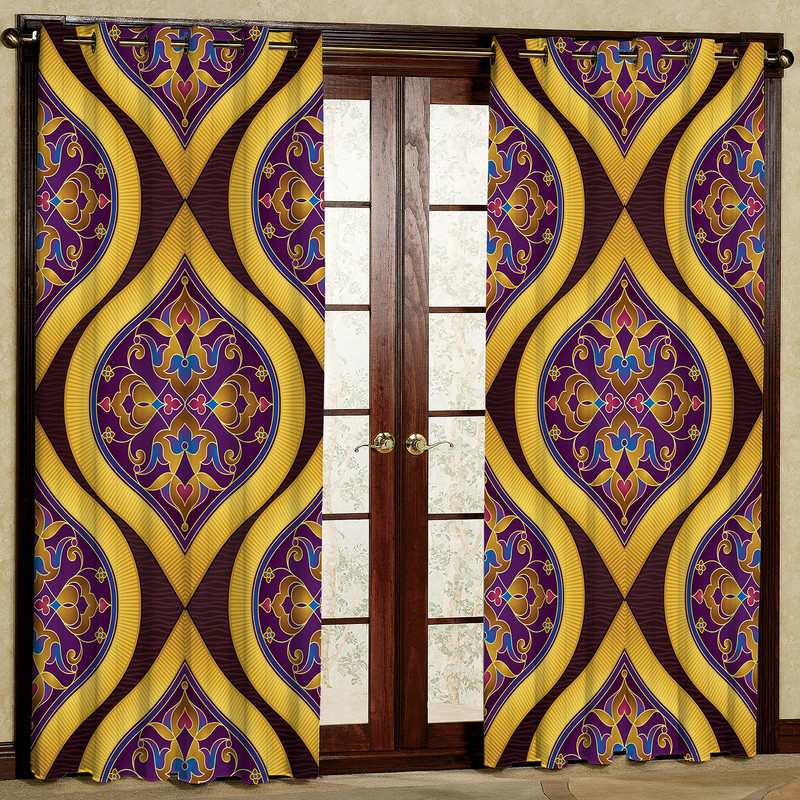 پرده مدل مخمل پانچی کد 1256T2 سایز 200x140 سانتی متر