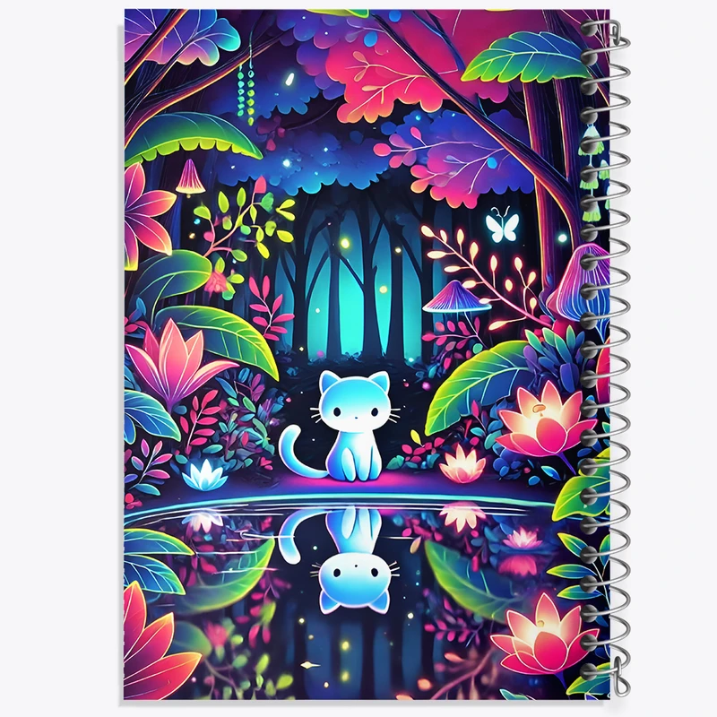 دفتر مشق 50 برگ خندالو طرح گربه بامزه کد N5748