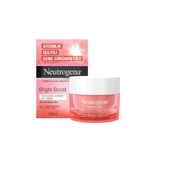 کرم ضد چروک و جوان کننده نوتروژینا مدل bright boost حجم 50 میلی لیتر