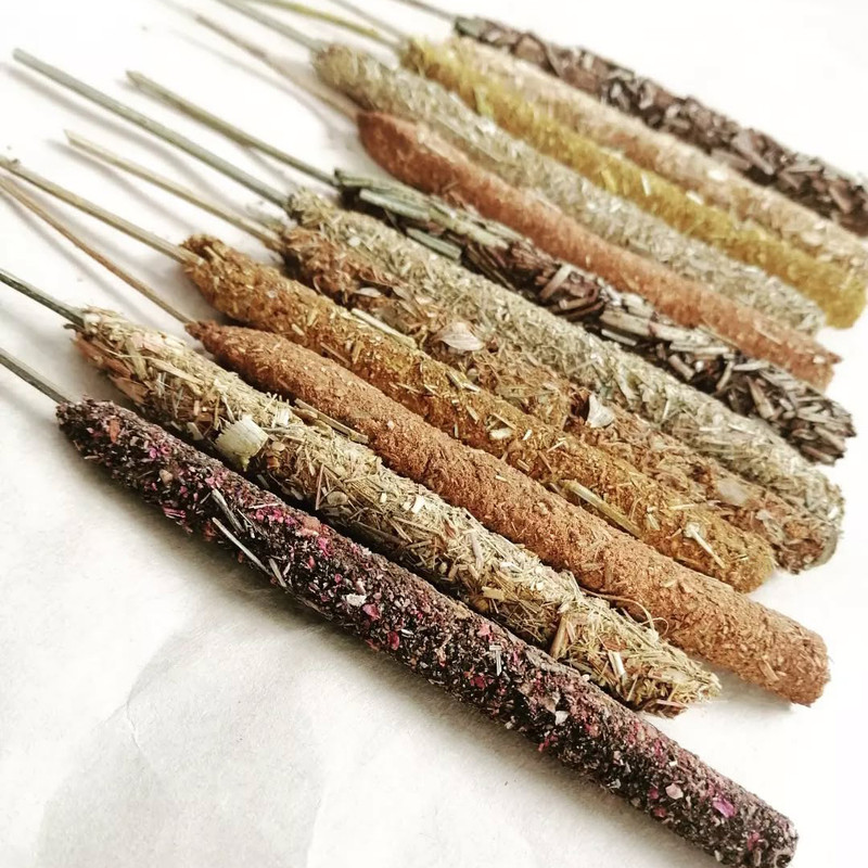 عود دستساز دسّاز کد 10 رایحه ده گیاه معطر بسته 6 عددی