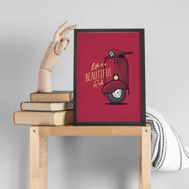 تابلو دکوراتیو مدل وسپا BVE1