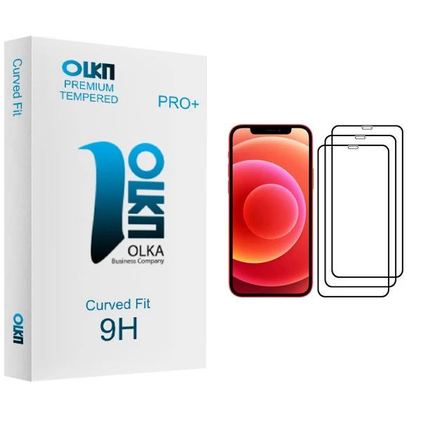 محافظ صفحه نمایش الکا مدل Premium glass مناسب برای گوشی موبایل اپل iPhone 12 Pro بسته سه عددی