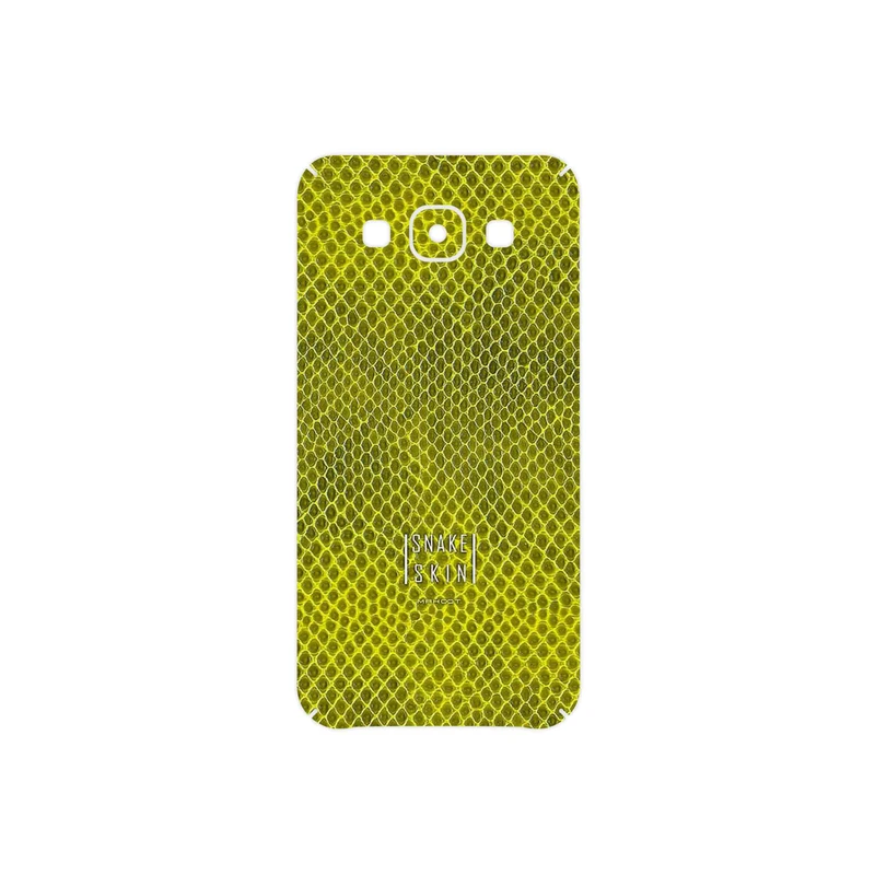 برچسب پوششی ماهوت مدل Yellow Snake Skin مناسب برای گوشی موبایل سامسونگ Galaxy E5